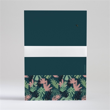 Faire-part mariage champêtre design - Vue de dos