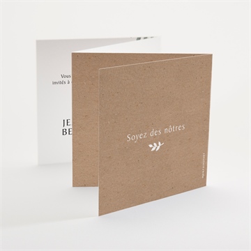 Faire-part mariage love power - Dos du faire-part