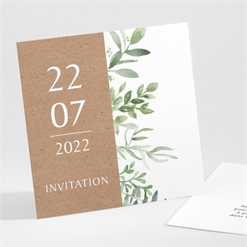 Carton d'invitation mariage love power