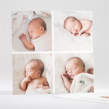 Faire-part naissance 4 photos