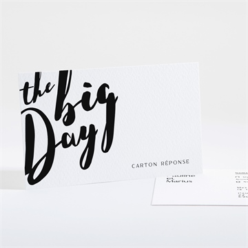 Carton réponse mariage the big day
