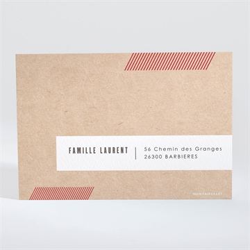 Remerciement naissance télégramme - Dos de la carte