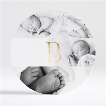 Faire-part naissance tout en rondeur