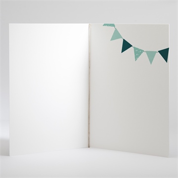 Livret de messe baptême farandole de kraft - Intérieur du livret