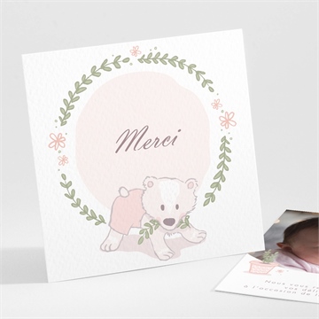 Remerciement naissance mon nounours