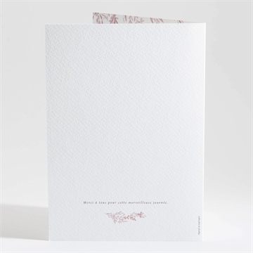 Livret de messe mariage sous le saule - Dos du livret