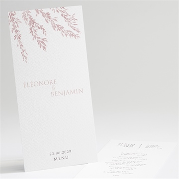 Menu mariage sous le saule magnet