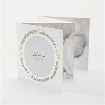 Faire-part naissance farandole champêtre