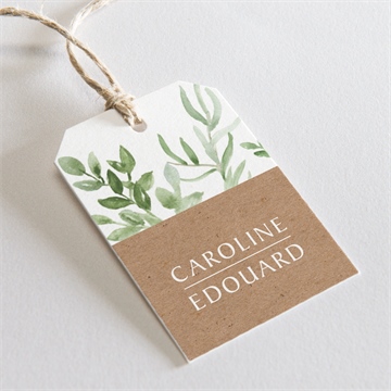 Etiquette mariage feuillage d'été magnet