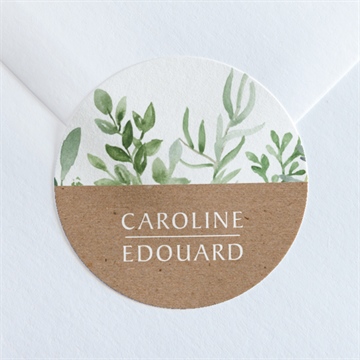 Sticker mariage feuillage d'été magnet