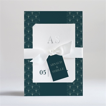 Faire-part mariage art nouveau