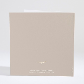 Faire-part communion le sacrement - Dos du faire-part