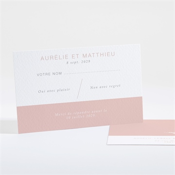 Carton réponse mariage romance rétro