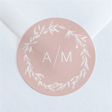 Sticker mariage romance rétro