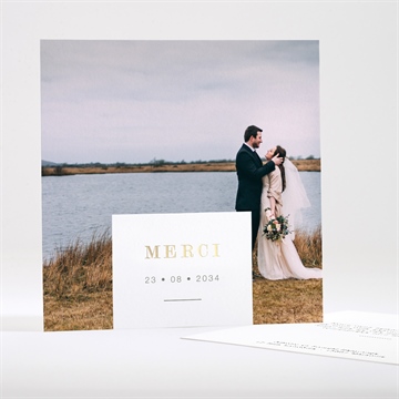 Remerciement mariage main dans la main