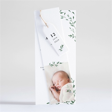 Faire-part naissance douceur végétale