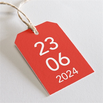 Etiquette mariage empreinte graphique