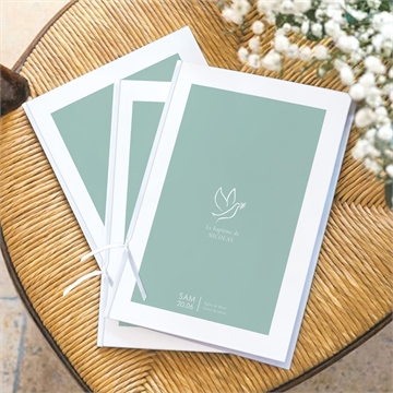 Livret de messe baptême sceau chic