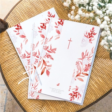 Livret de messe baptême initiale en cuivre végétal