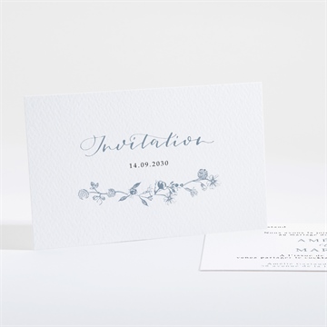 Carton d'invitation mariage composition végétale