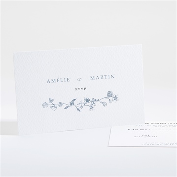 Carton réponse mariage composition végétale