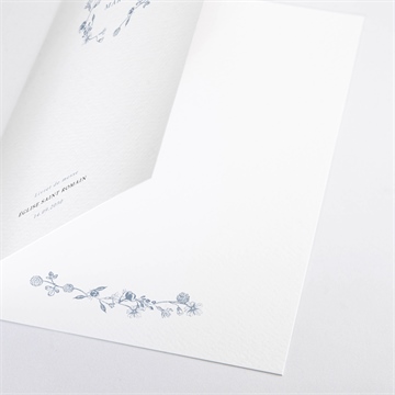 Livret de messe mariage composition végétale - Détail du livret