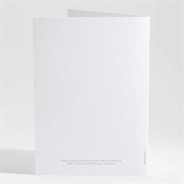 Livret de messe mariage composition végétale - Dos du livret