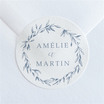 Sticker mariage composition végétale