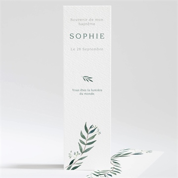 Signet baptême jolie annonce champêtre