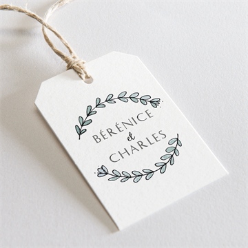 Etiquette mariage avec programme