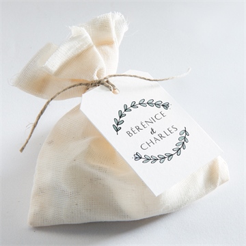 Etiquette mariage avec programme - Mise en situation