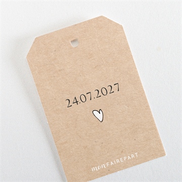 Etiquette mariage avec programme - Dos de l'étiquette