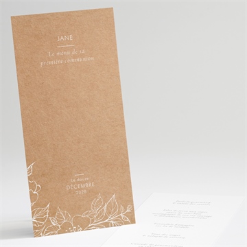 Menu communion illuminations portrait