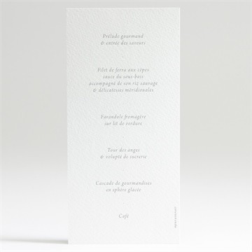 Menu communion illuminations - Dos du menu