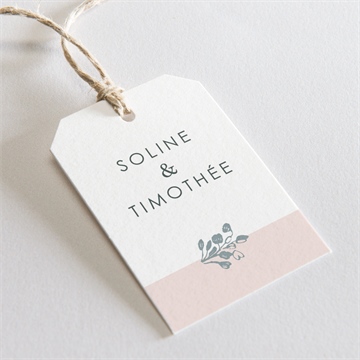 Etiquette mariage guirlande de fleurs