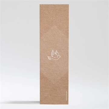 Signet baptême pele mele photo original - Dos du signet