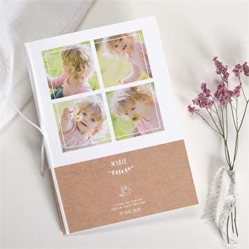 Livret de messe baptême pele mele photo original