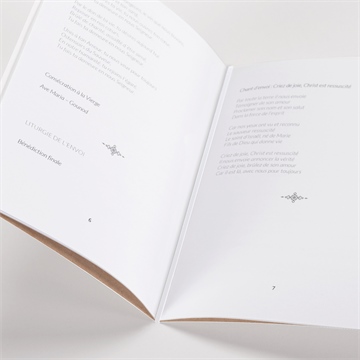 Livret de messe baptême pele mele photo original - Mise en situation