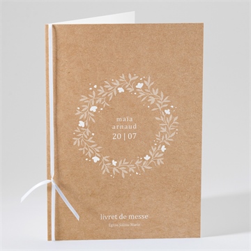 Livret de messe mariage gravure