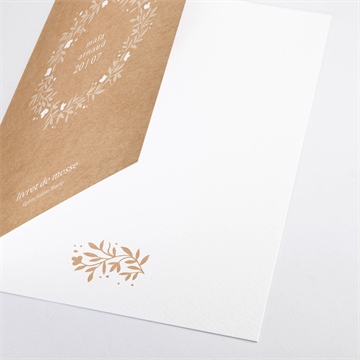 Livret de messe mariage gravure - Détail du livret