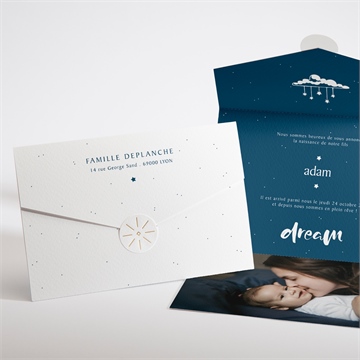 Faire-part naissance tout en un naissance