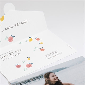 Invitation anniversaire invitation acidulée - Intérieur du faire-part