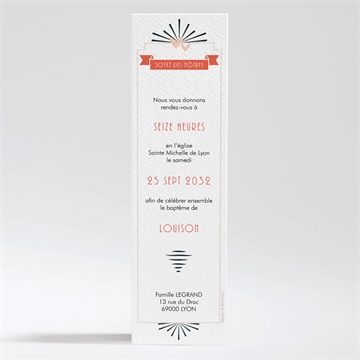 Faire-part de baptême petit photomaton - Dos du faire-part