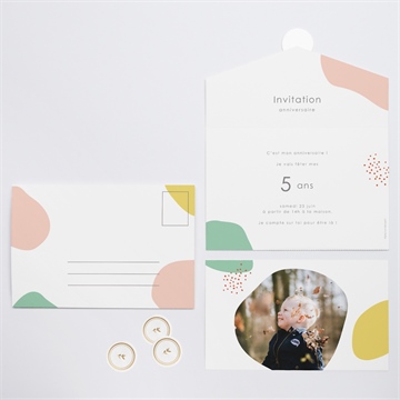 Invitation anniversaire all in one - Vue d'ensemble