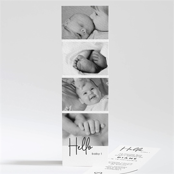 Faire-part naissance hello baby