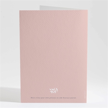 Livret de messe mariage l'essentiel en initiales - Dos du livret