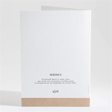 Livret de messe baptême essentiel sacré - Dos du livret