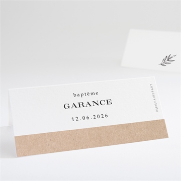 Marque-place baptême essentiel sacré