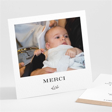 Remerciement baptême essentiel sacré