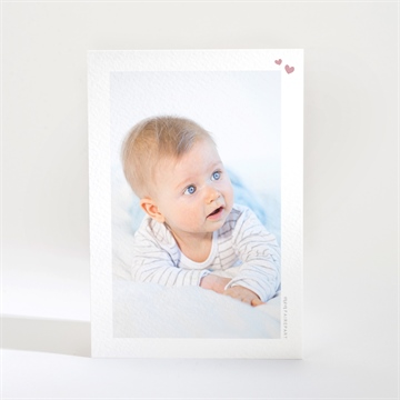 Remerciement naissance silhouettes - Dos de la carte